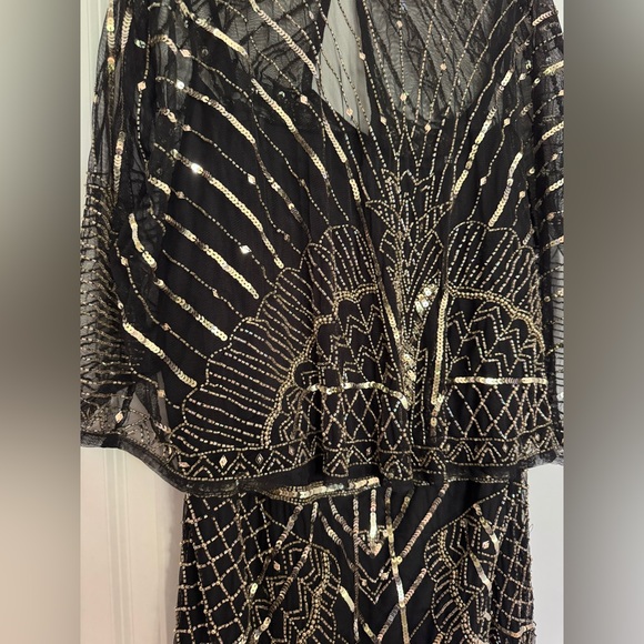 ASOS Curve Black and Silver Sequin Mini Dress Size 18 - Picture 3 of 5